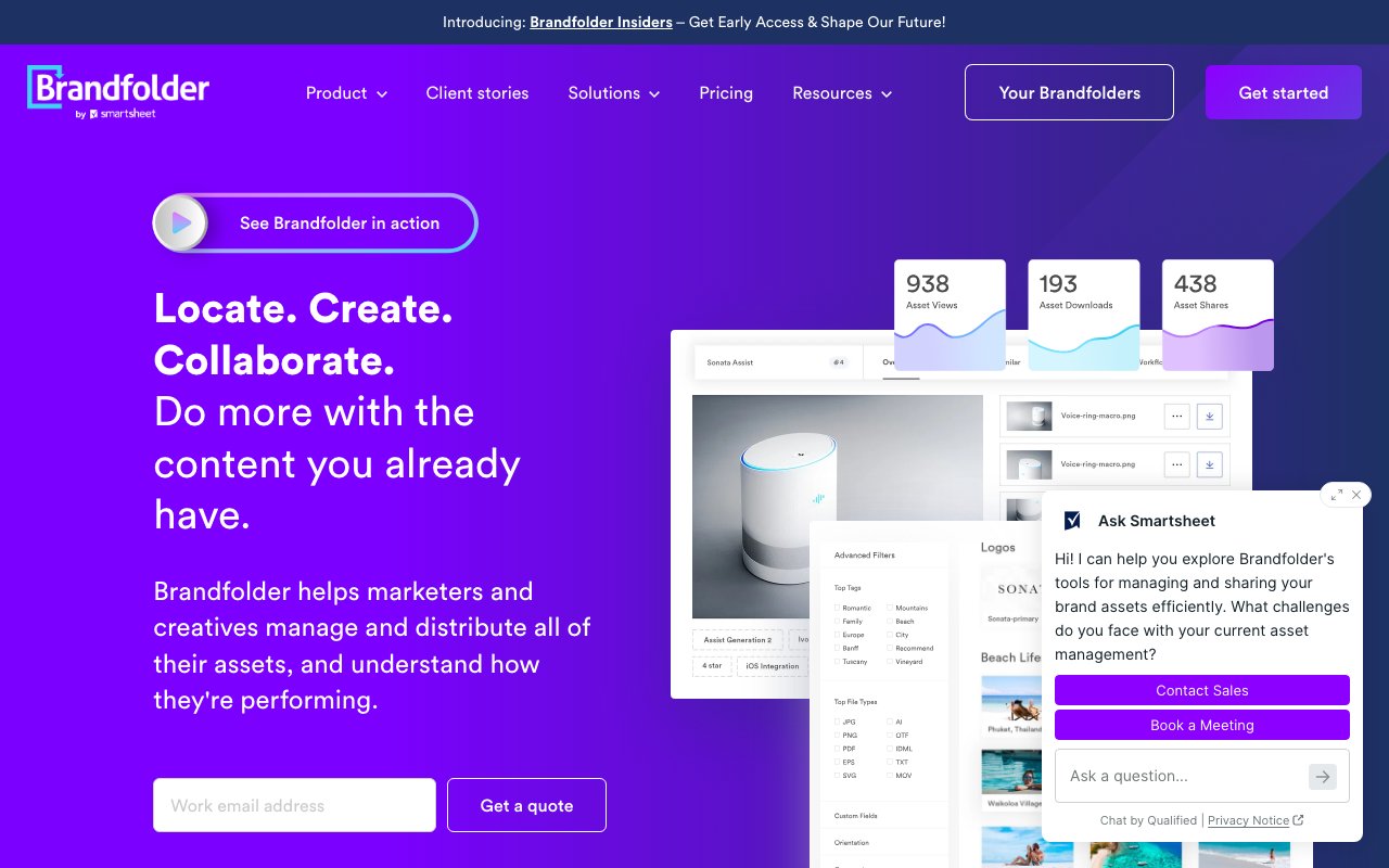 Screenshot of Brandfolder